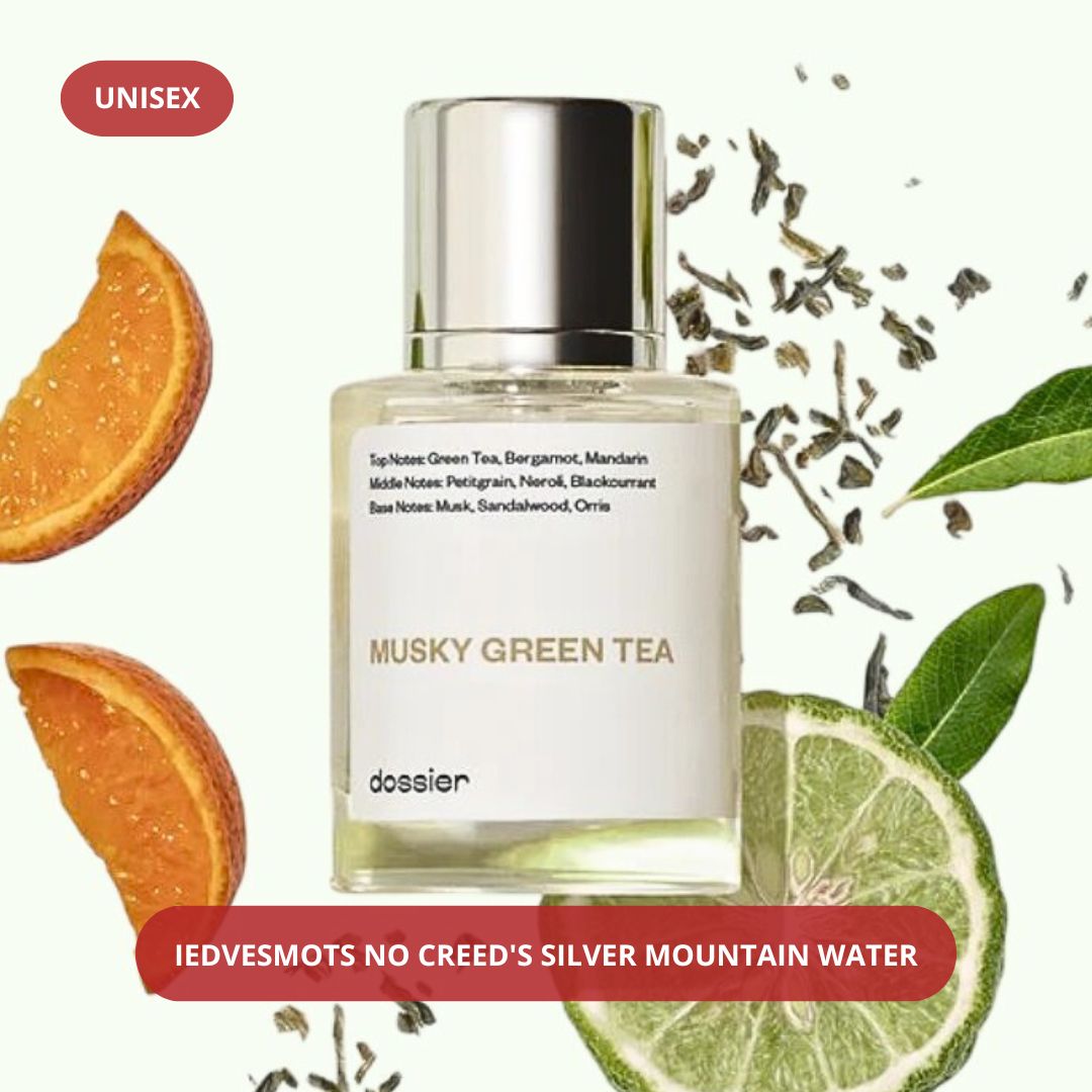 Musky Green Tea Dossier Eau de Parfum. Size: 50ml