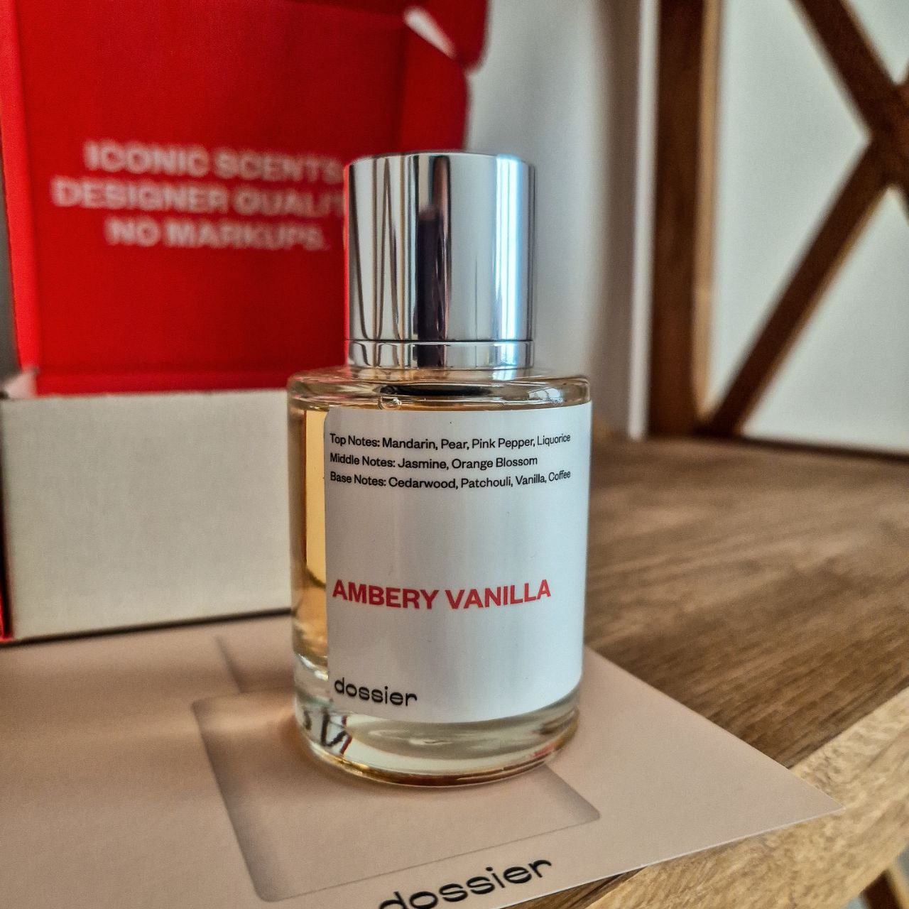 Ambery Vanilla Dossier Eau de Parfum. Size: 50ml