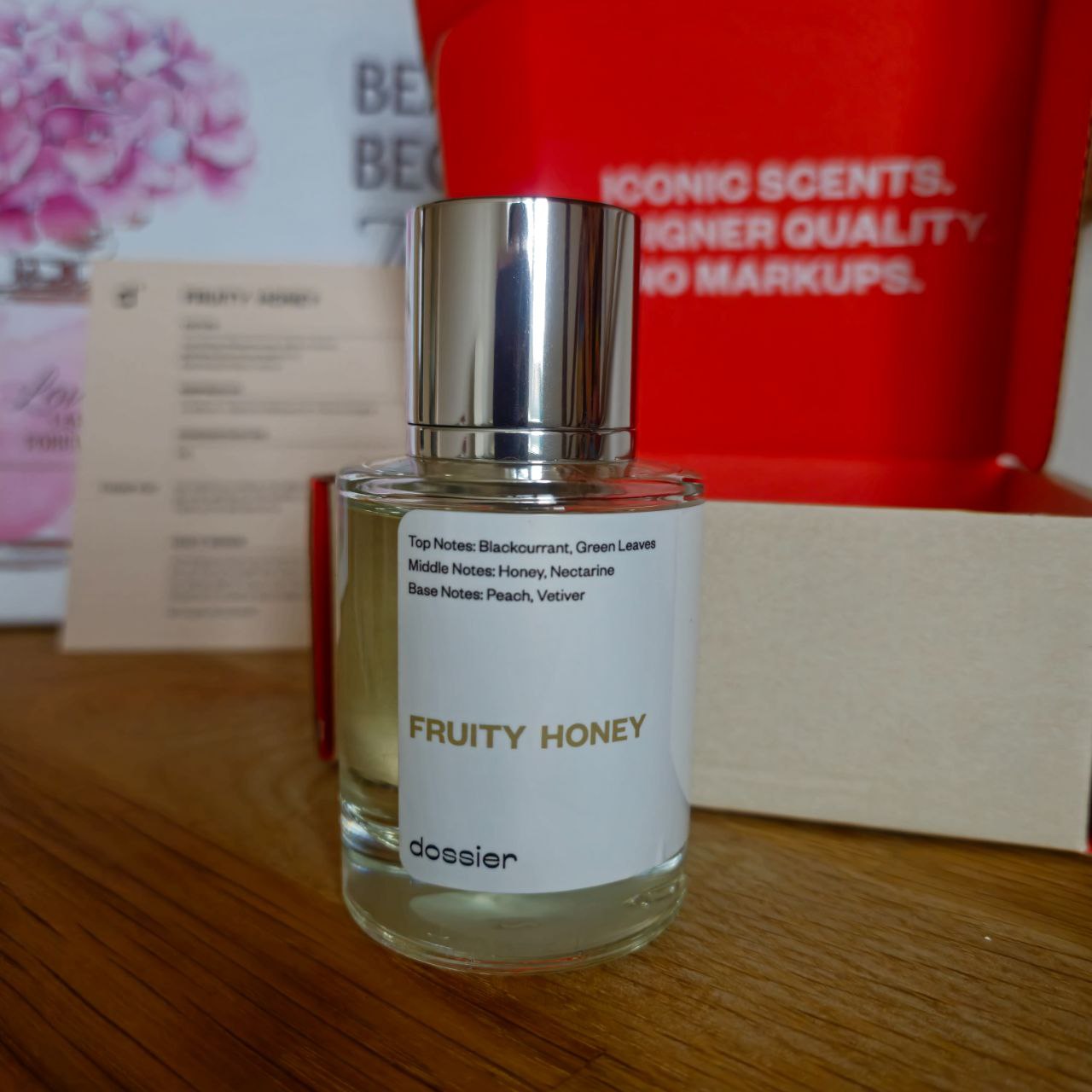 Fruity Honey Dossier Eau de Parfum. Size: 50ml