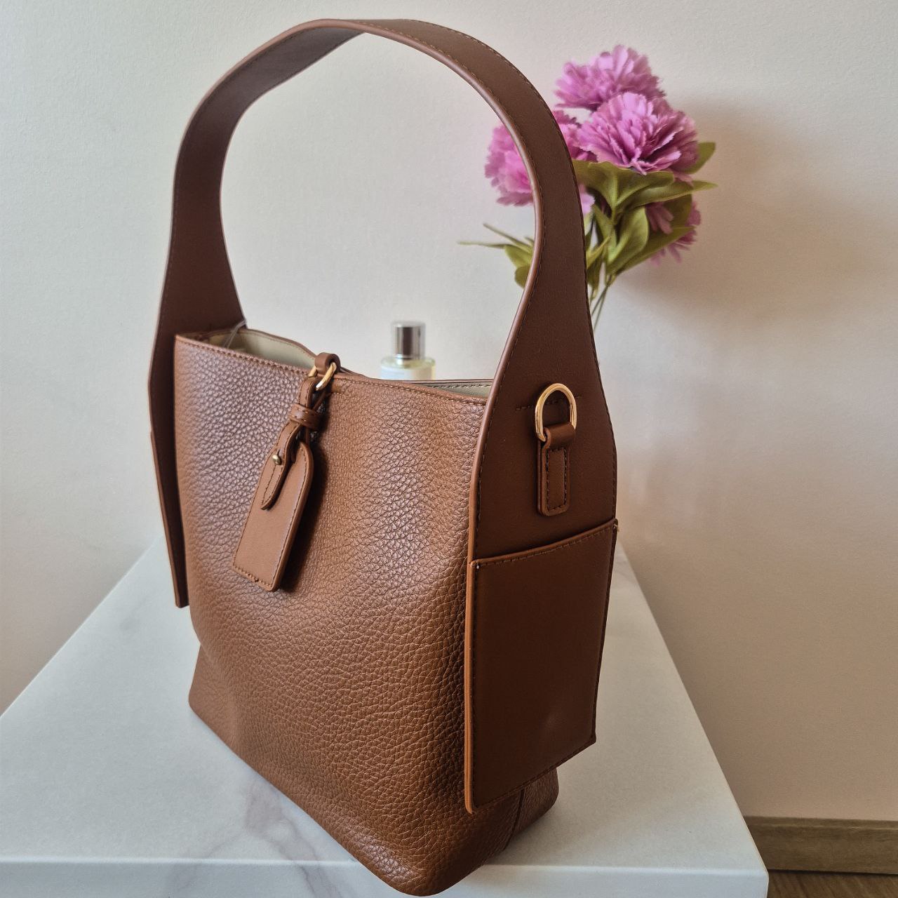 Women's bronze handbag