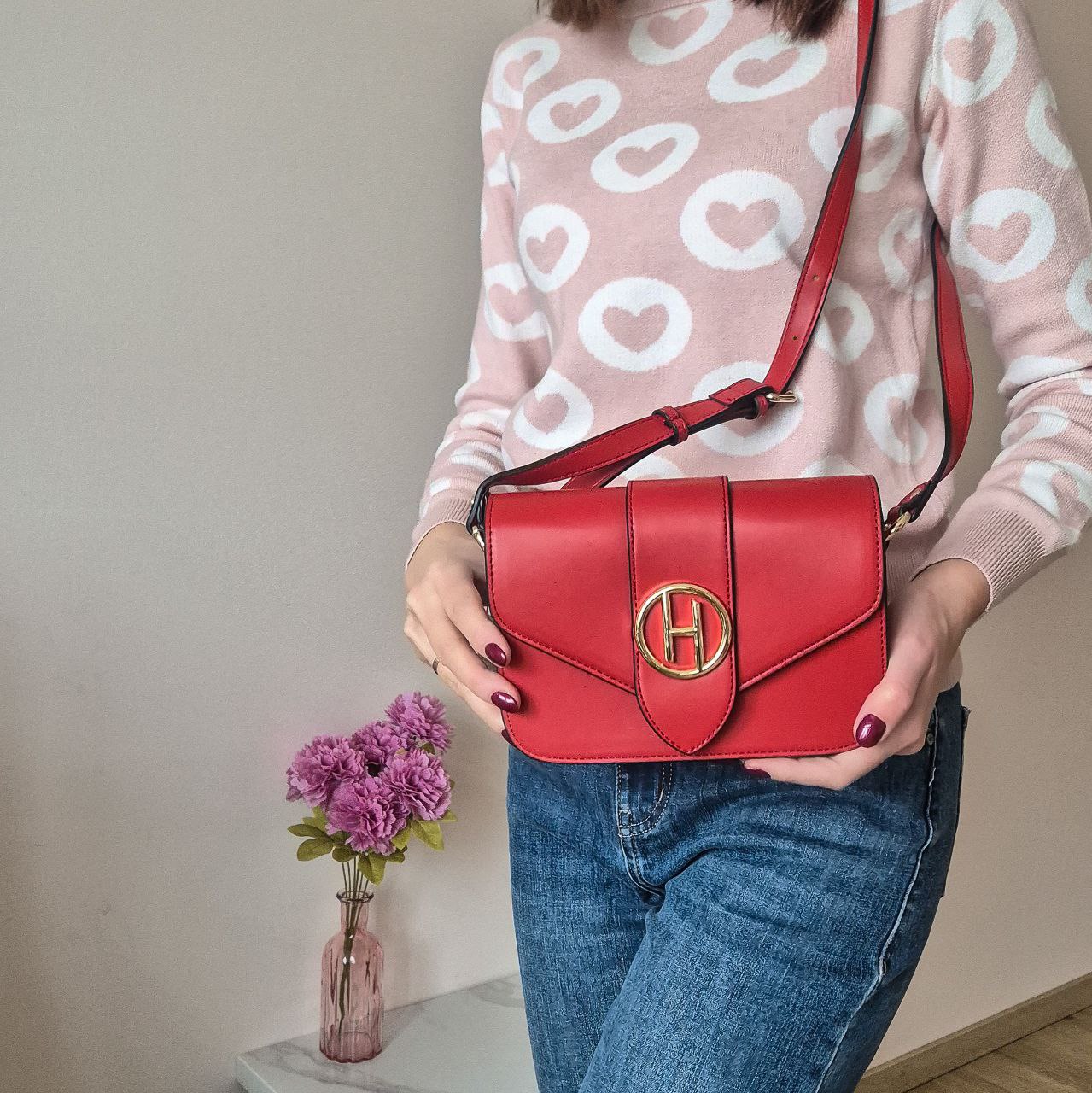 Women's crossbody red bag