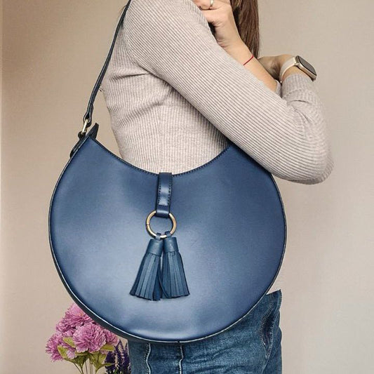 Women's blue bag "Moon"