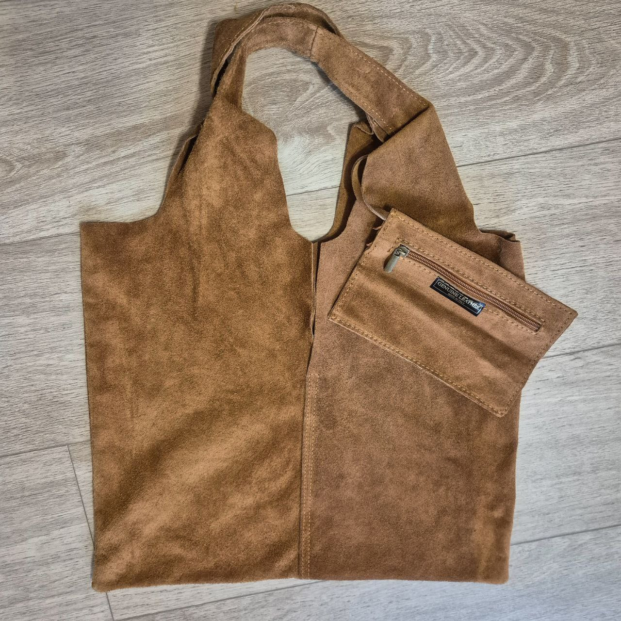 Women's suede bag