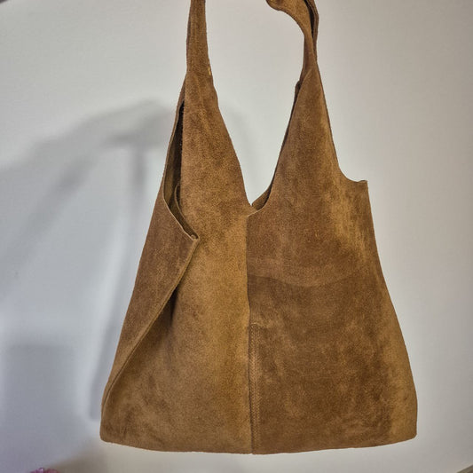 Women's suede bag